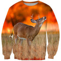 3D All Over Print Deer With Sunset Shirts-Apparel-Phaethon-Sweatshirt-S-Vibe Cosy™