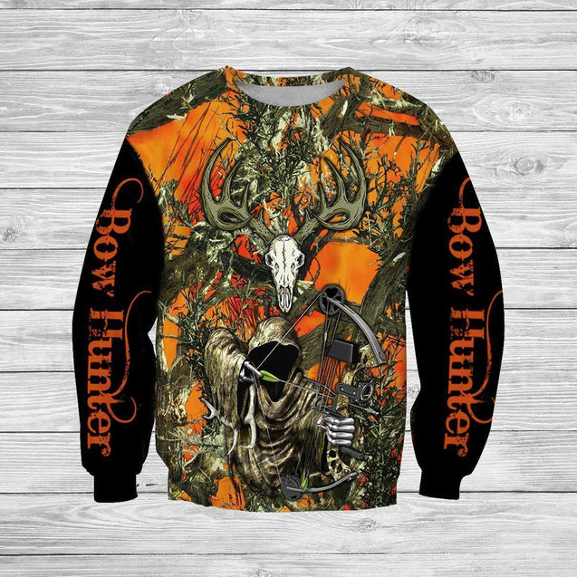 3D All Over Printed Grim Reaper Bow Hunter Camo-Apparel-HP Arts-Sweatshirt-S-Vibe Cosy™