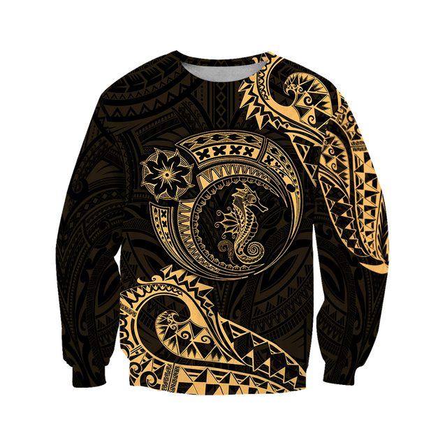 Seahorse Polynesian 3d all over printed shirt and short for man and women JJ200201 PL-Apparel-PL8386-Hoodie-S-Vibe Cosy™