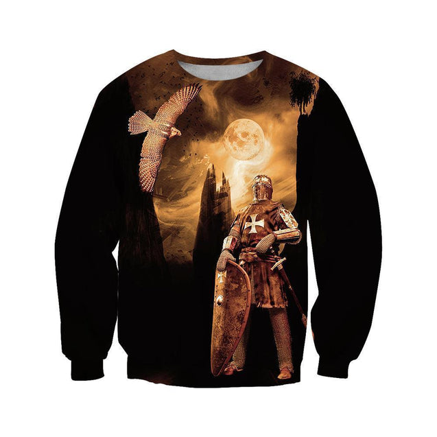 3D All Over Printed Templar Shirts-Apparel-HP Arts-Sweatshirt-S-Vibe Cosy™