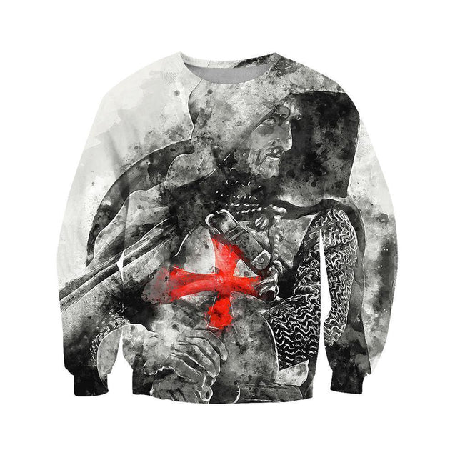 3D All Over Printed Templar Shirts-Apparel-HP Arts-Sweatshirt-S-Vibe Cosy™