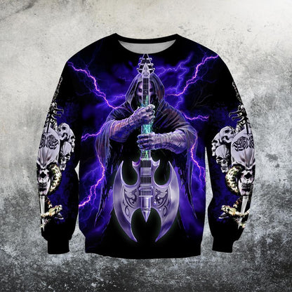 Love Skull And Like Music PL211-Apparel-PL8386-Sweat Shirt-S-Vibe Cosy™