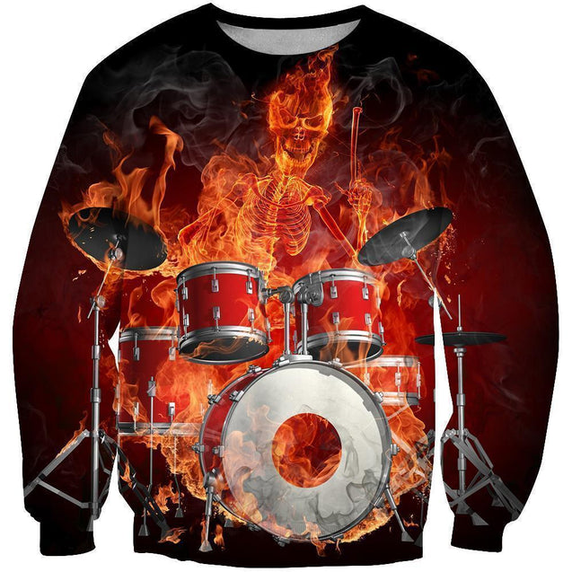 3D All Over Print Drum Shirts HG-Apparel-HG-Sweatshirt-S-Vibe Cosy™