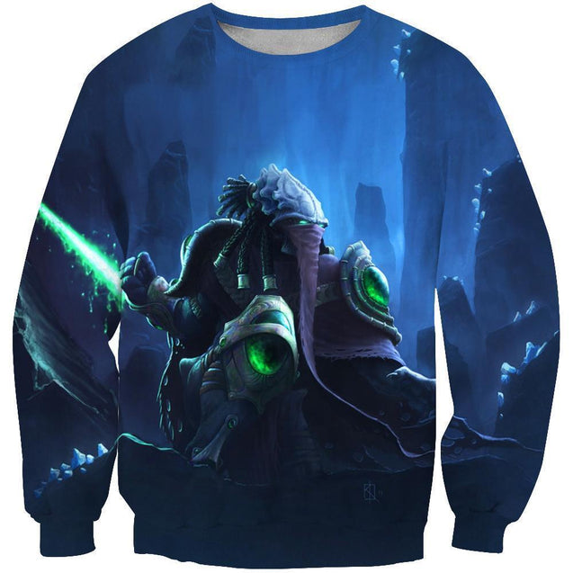 3D All Over Print Dark Templar Protoss Starcraf Hoodie-Apparel-Phaethon-Sweatshirt-S-Vibe Cosy™