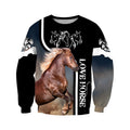 Beautiful Horse Shirt - Winter Set for Men and Women JJ101201-Apparel-NNK-Sweat Shirt-S-Vibe Cosy™