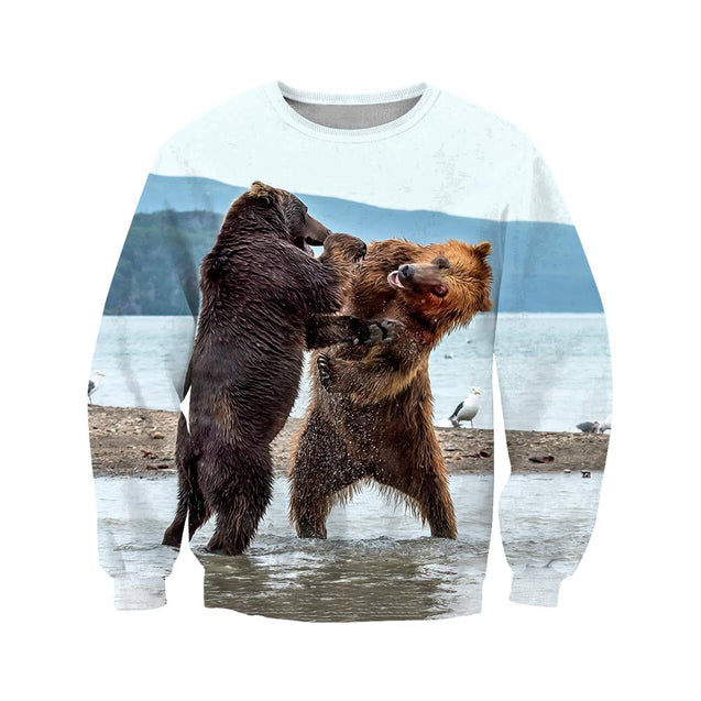 Battle of the bears 3D all over printer shirts for man and women JJ251202 PL-Apparel-PL8386-sweatshirt-S-Vibe Cosy™