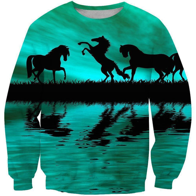 3D All Over Print  Animals Horse Hoodie NK - Amaze Style™-Apparel