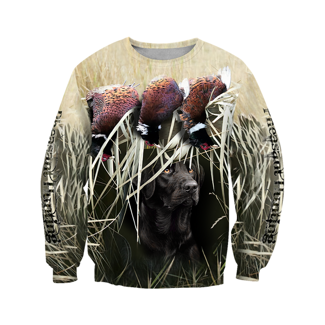 Pheasant Hunting Black Labrador 3D All Over Printed Shirts For Men And Women JJ180202-Apparel-MP-Sweatshirts-S-Vibe Cosy™