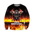 3D All Over Printed Firefighter T-shirt-Apparel-6teenth World-Sweatshirt-S-Vibe Cosy™