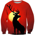 3D All Over Print Deer Sunset Shirts-Apparel-Phaethon-Sweatshirt-S-Vibe Cosy™
