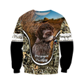 Pheasant Hunting Wirehaired Pointing Griffon 3D All Over Printed Shirts For Men And Women JJ150105-Apparel-MP-Sweatshirts-S-Vibe Cosy™