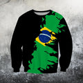 Brasil Flag Painting Hoodie-Apparel-Phaethon-Sweat Shirt-S-Vibe Cosy™