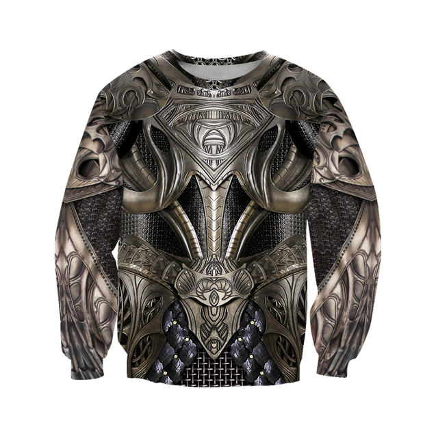 3D Printed Hoodie Chainmail Knight Armor Clothes JJ060304-Apparel-MP-Sweatshirt-S-Vibe Cosy™