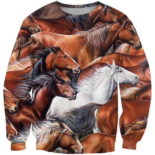 3D All Over Printing Horse Run Hoodie-Apparel-Phaethon-Sweatshirt-S-Vibe Cosy™