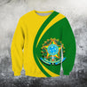 Brasil Coat Of Arms Hoodie - Circle Style-Apparel-Phaethon-Sweat Shirt-S-Vibe Cosy™