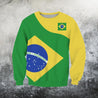 Brasil Flag Curve Concept Pullover Hoodie-Apparel-Phaethon-Sweat Shirt-S-Vibe Cosy™