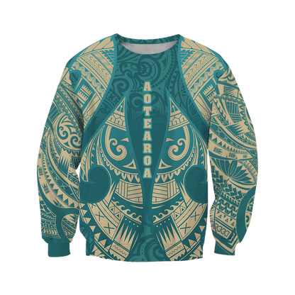 New Zealand Maori Hoodie, Hei Matau Tattoo Pullover Hoodie PL JJ150103-Apparel-PL8386-Sweatshirt-S-Vibe Cosy™