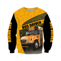 Blue Bird Bus Driver 3D Hoodie JJ100104-Apparel-MP-sweatshirt-S-Vibe Cosy™