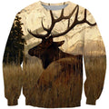 All Over Print Deer-Apparel-Phaethon-Sweatshirt-S-Vibe Cosy™