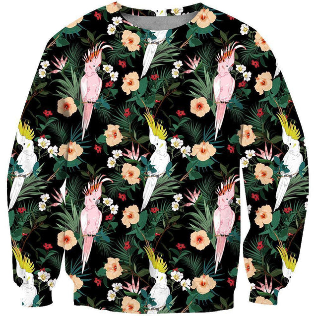 3D Beautiful Major Mitchell’s Cockatoo Parrot Shirt-Apparel-Phaethon-Sweatshirt-S-Vibe Cosy™