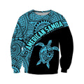 American Samoa Polynesian Hoodie - Blue-Apparel-Phaethon-Sweat Shirt-S-Vibe Cosy™