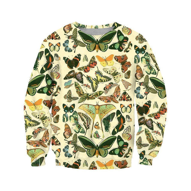 3D Printed Vintage Butterflies Clothes-Apparel-6teenth World-Sweatshirt-S-Vibe Cosy™