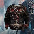 3D All Over Printed Assassin Knights Templar Tops-Apparel-HP Arts-Sweatshirt-S-Vibe Cosy™
