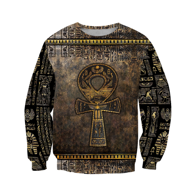 3D All Over Printed Ankh Egypt Hoodie Clothes MP120201-Apparel-MP-Sweatshirts-S-Vibe Cosy™