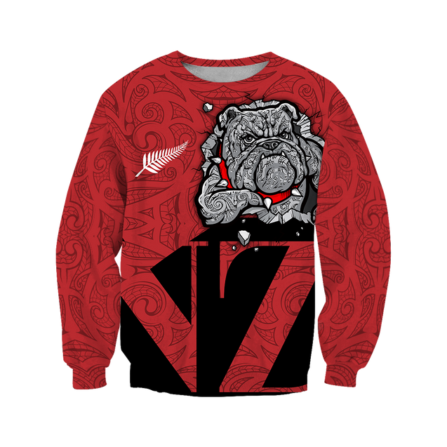 New Zealand Bulldog Hoodie, Maori Bulldog Pullover Hoodie JJ140107 - Amaze Style™-Apparel