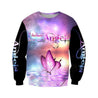 3D All Over Print Pink Butterfly Art Hoodie NNK-Apparel-NNK-Hoodie-S-Vibe Cosy™