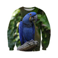 3D All Over Print Blue Macaw Parrot Hoodie-Apparel-PHL-Sweat Shirt-S-Vibe Cosy™