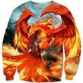 Fire Phoenix 3D All Over Printing hoodie-Apparel-Phaethon-Sweatshirt-S-Vibe Cosy™