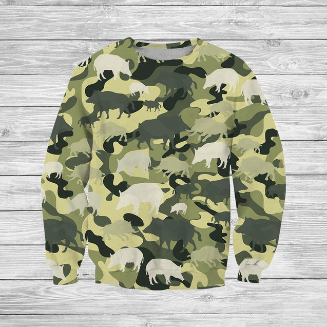3D All Over Printed Camo Boar-Apparel-HP Arts-Sweatshirt-S-Vibe Cosy™