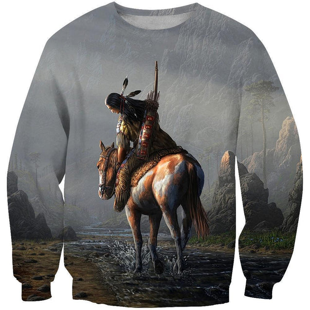 3D All Over Printing Horse By The Stream Shirts-Apparel-Phaethon-Sweatshirt-S-Vibe Cosy™