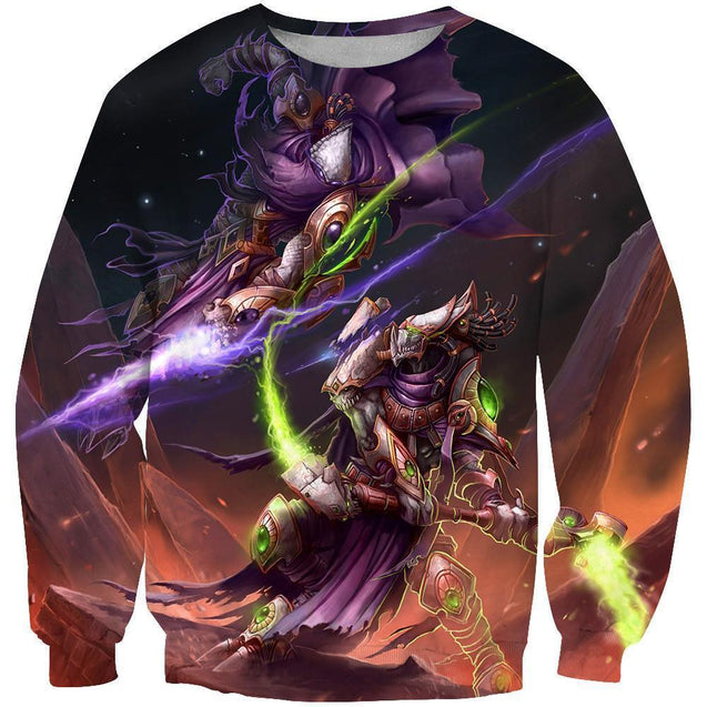 3D All Over Print Starcraft 2 Dark Templar Hoodie-Apparel-Phaethon-Sweatshirt-S-Vibe Cosy™