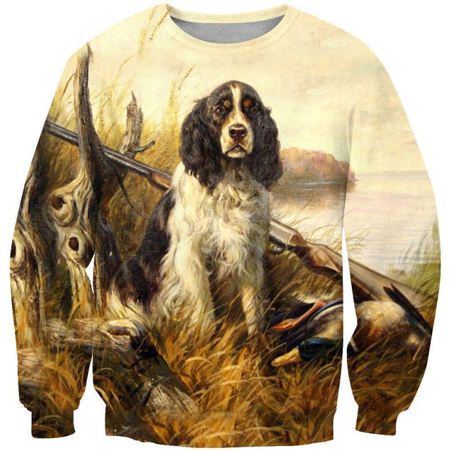 3D All Over Print Hunting Dog Duck Hoodie-Apparel-Phaethon-Sweatshirt-S-Vibe Cosy™