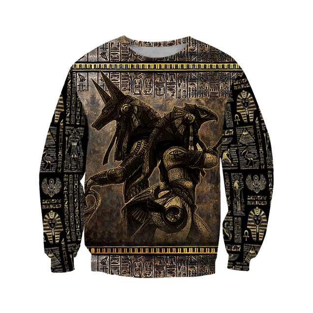 Anubis Ancient Egypt 3D All Over Printed Hoodie Clothes JJ120301-Apparel-MP-Sweatshirts-S-Vibe Cosy™