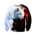 Wolf 3D All Over Printed Shirts For Men and Women JJ280401-Apparel-TT-Sweatshirts-S-Vibe Cosy™