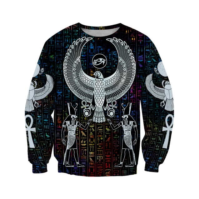 3D All Over Printed Hieroglyphics Ancient Egypt Hoodie Clothes JJ020401-Apparel-MP-Sweatshirts-S-Vibe Cosy™