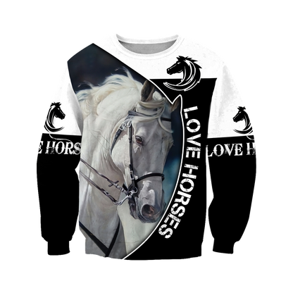 Love Horse 3D All Over Printed Shirts JJ230402-Apparel-TA-Sweatshirts-S-Vibe Cosy™