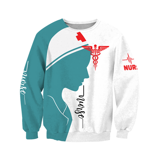 Beautiful Nurse 3D All Over Printed Shirts For Men and Women JJ130401-Apparel-TT-Sweatshirts-S-Vibe Cosy™