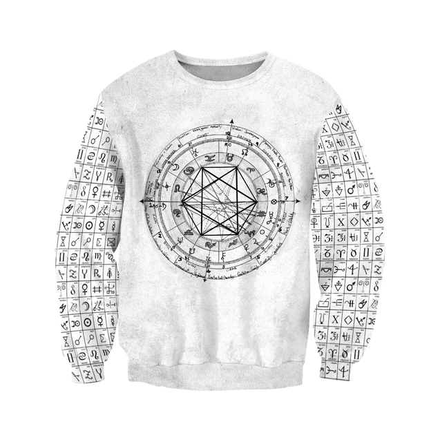 Alchemy Birth Chart 3D All Over Printed Shirts Hoodie JJ160302-Apparel-MP-Sweatshirts-S-Vibe Cosy™