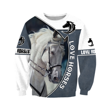 Love Horse 3D All Over Printed Shirts JJ240406-Apparel-TA-Sweatshirts-S-Vibe Cosy™