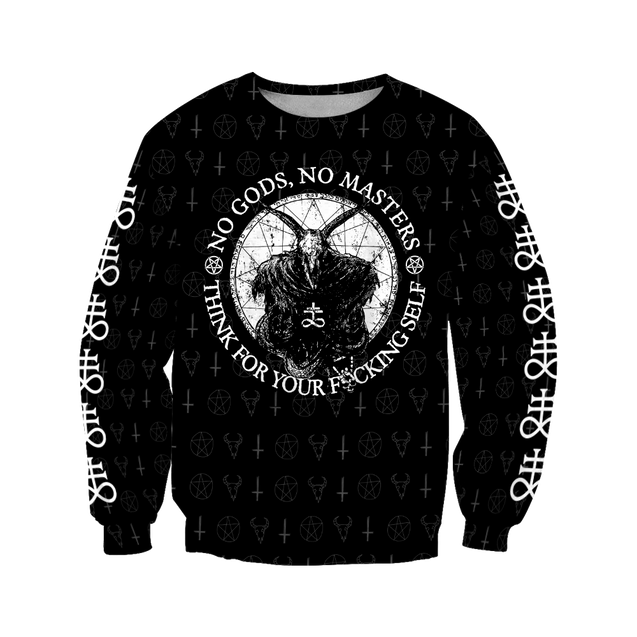 Satanic Tribal 3D All Over Printed Hoodie JJ09062003-Apparel-MP-sweatshirt-S-Vibe Cosy™
