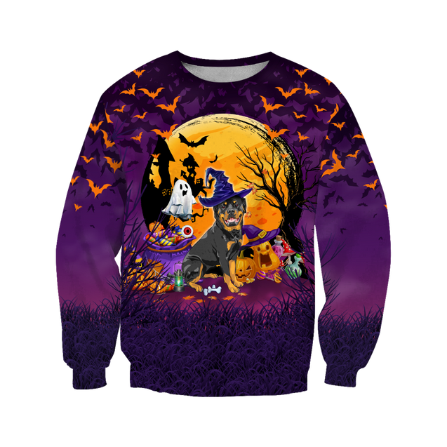 Happy halloween rottweiler hoodie shirt for men and women JJW11092002