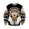 Native American Wolf 3D All Over Printed Shirts MP18052001-Apparel-MP-Sweatshirt-S-Vibe Cosy™