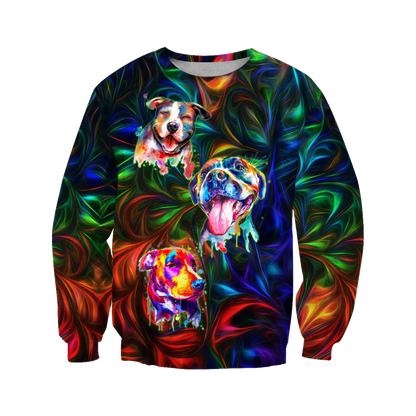 Colorful American Pit Bull Terrier Unisex Shirts JJW13102005
