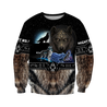 All Over Printed Viking Mighty Wolf Hoodie MEI09152005-MEI