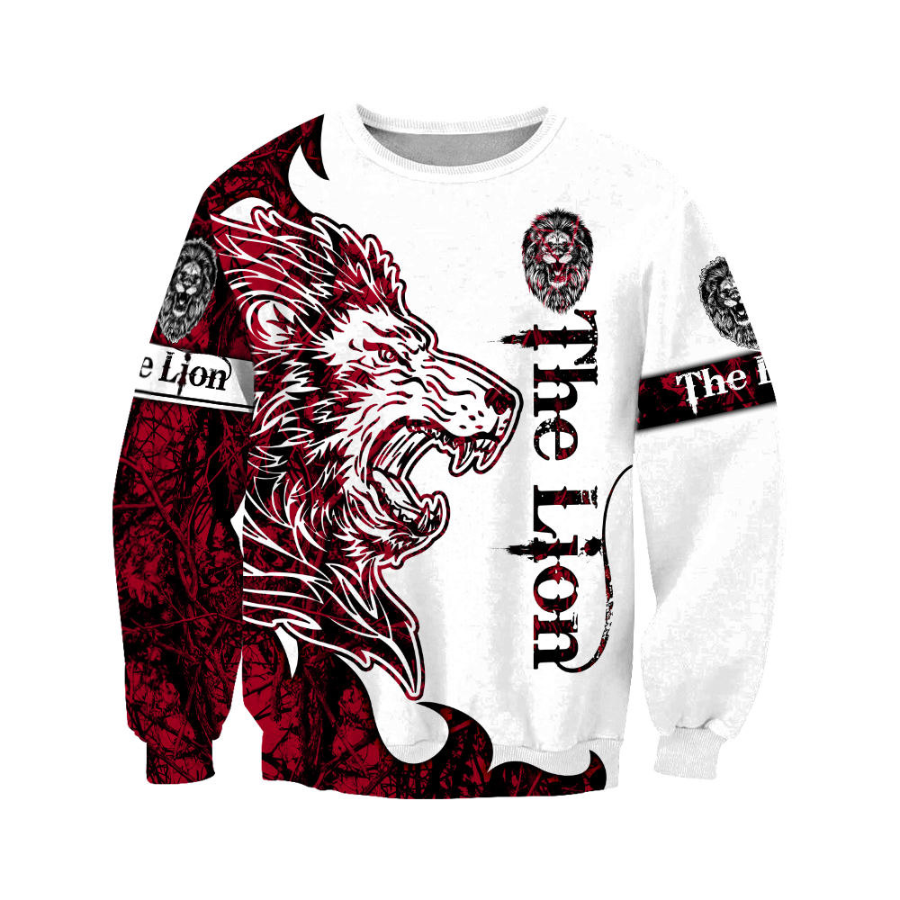 The Red Lion Tattoo Over Printed Hoodie