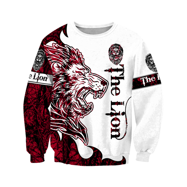 The Red Lion Tattoo Over Printed Hoodie